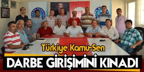 Türkiye Kamu-Sen Darbe Girişimini Kınadı